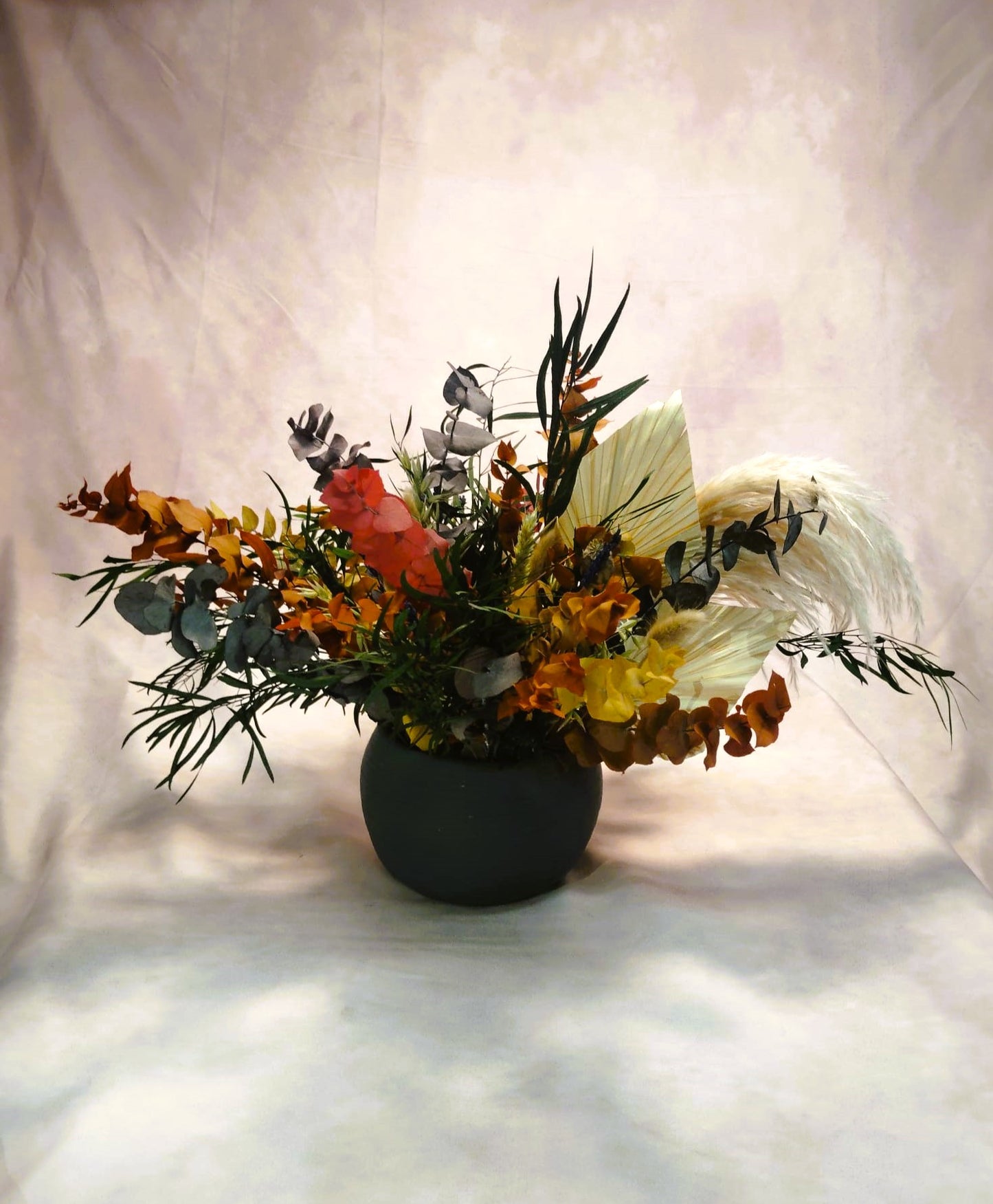 Composición Floral Preservada ; " Atardecer Boho "