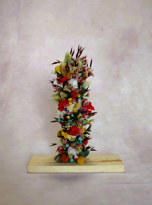 Letra Floral Preservada ; "Jardín en letra"