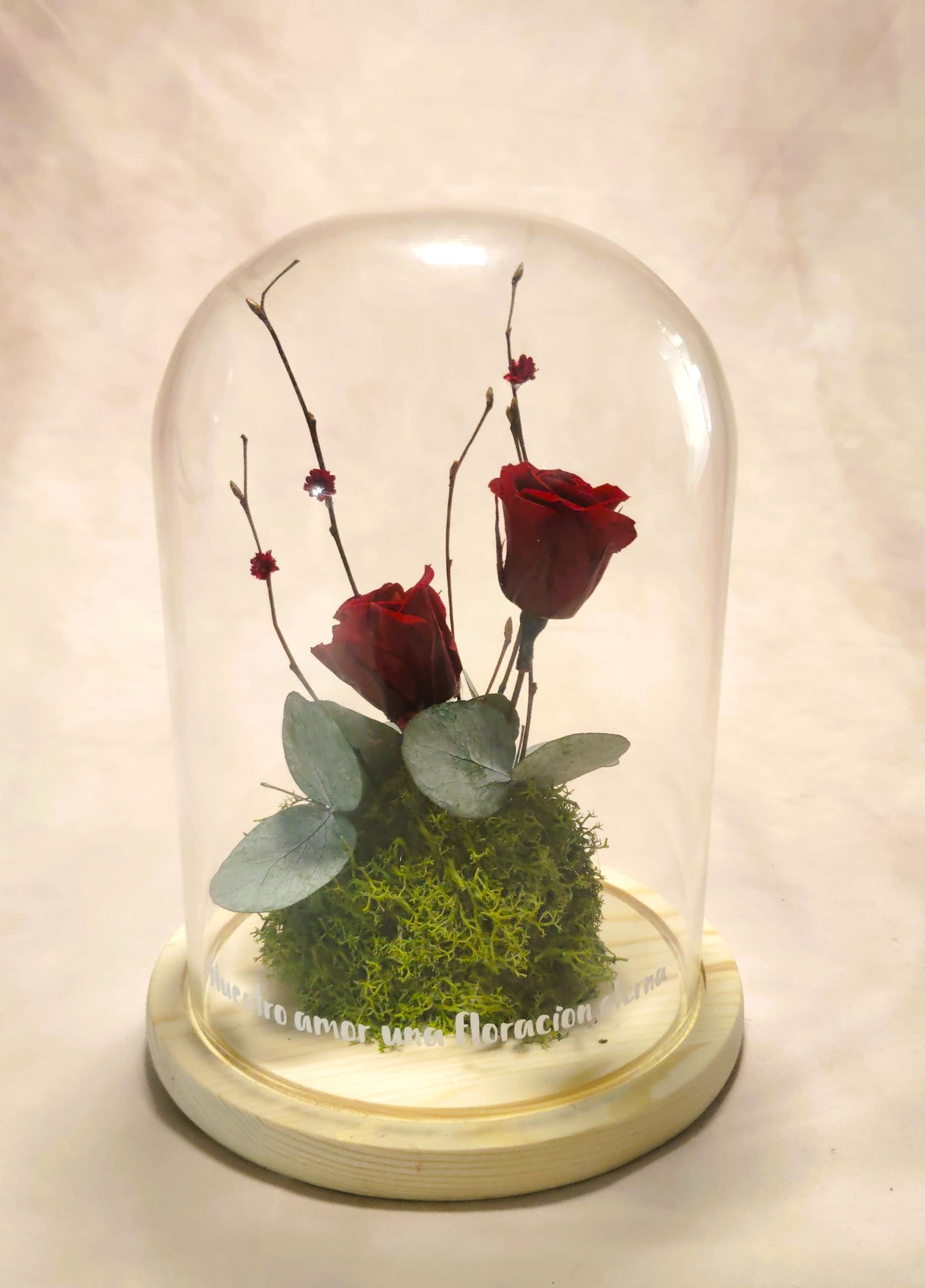 Cúpula de cristal ; " Bloom & Love "