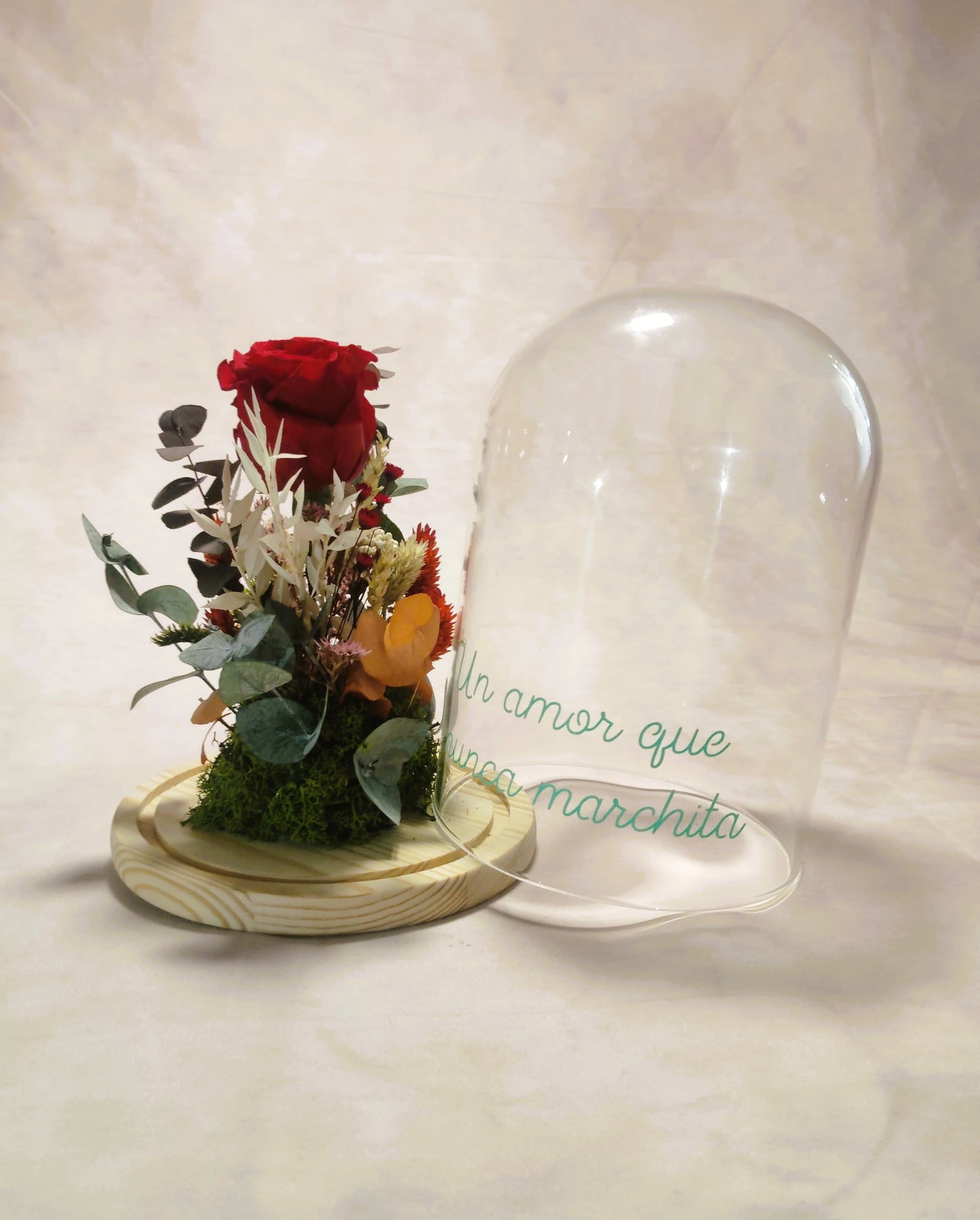 Cúpula de cristal ; " Eterno Romance "