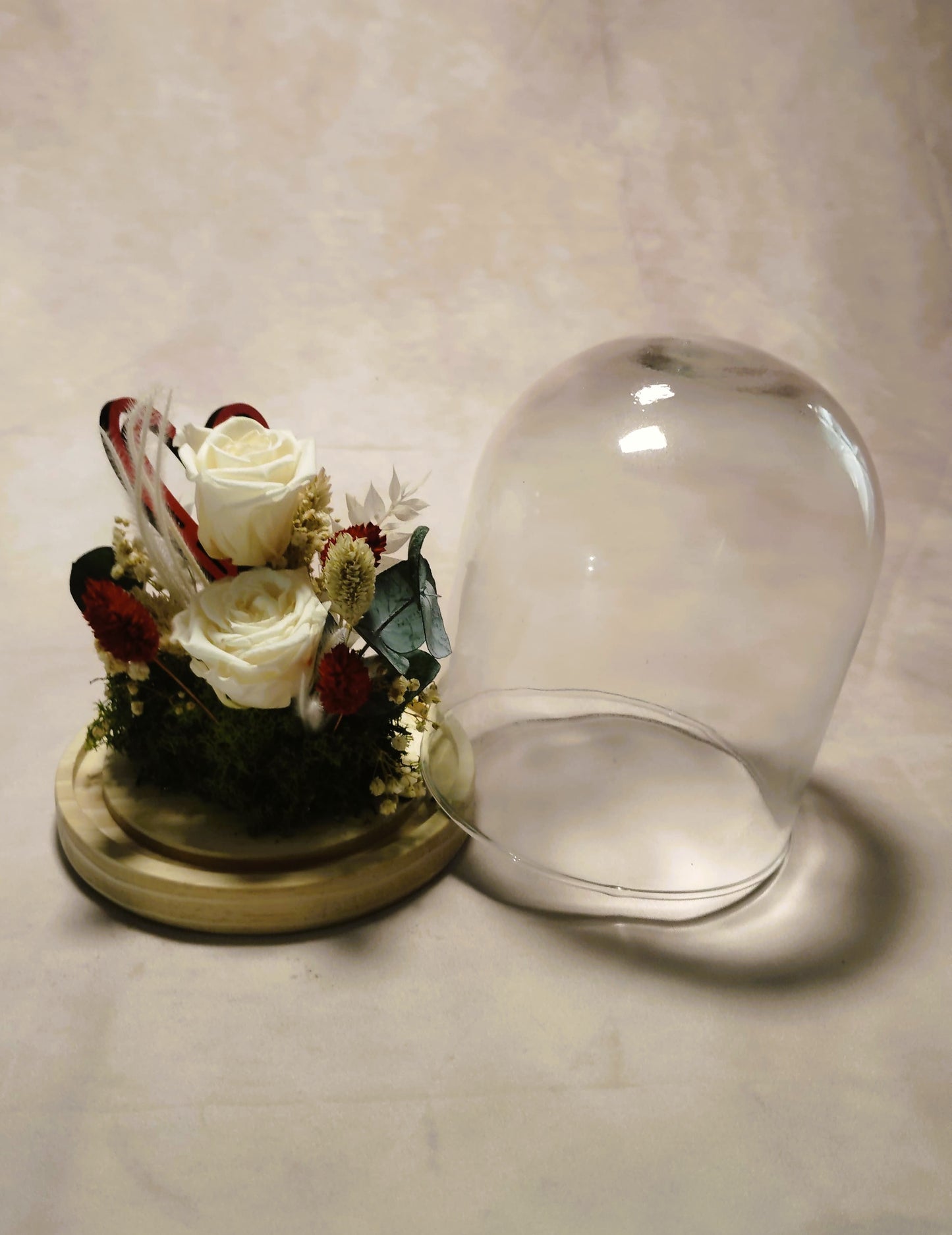 Cúpula de cristal ; " Momentos en Flor "