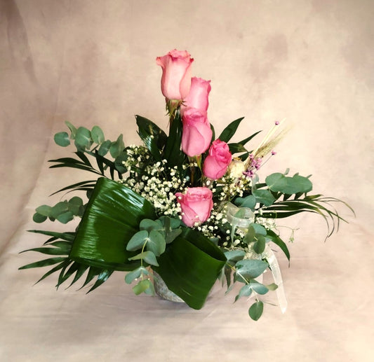Composición floral: "Jardín en cerámica"